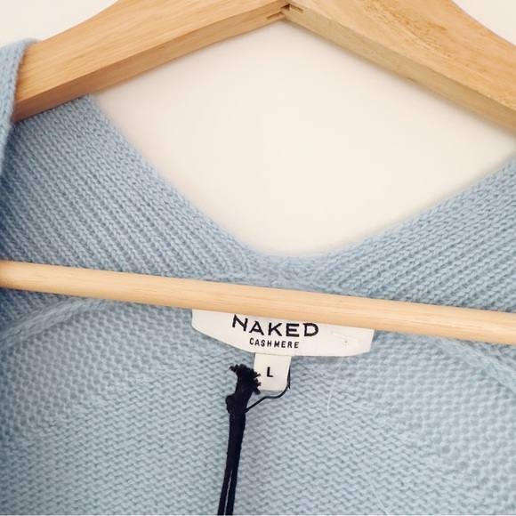 NEW NakedCashmere Tory Cashmere Open Cardigan Cloud - Picture 8 of 12